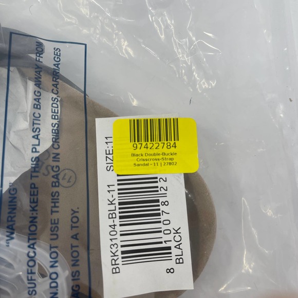 Seranoma Double Buckle Criss Cross Strap Cork Footbed Sandals Size 11 New - Picture 8 of 8